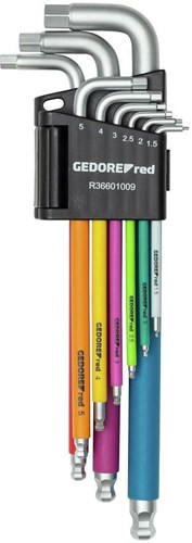 Inbussleutelset (1,5-10 mm) 9-delig veelkleurig