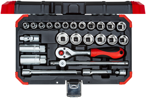 Gedore red | r59003026 | dopsleutelset | 3 8” | 6-24 mm | 26-delig - r59003026