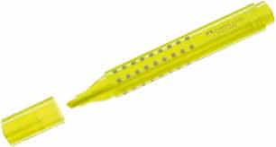 Van der doelen tekstmarker geel van faber castel met gemakkelijke grip