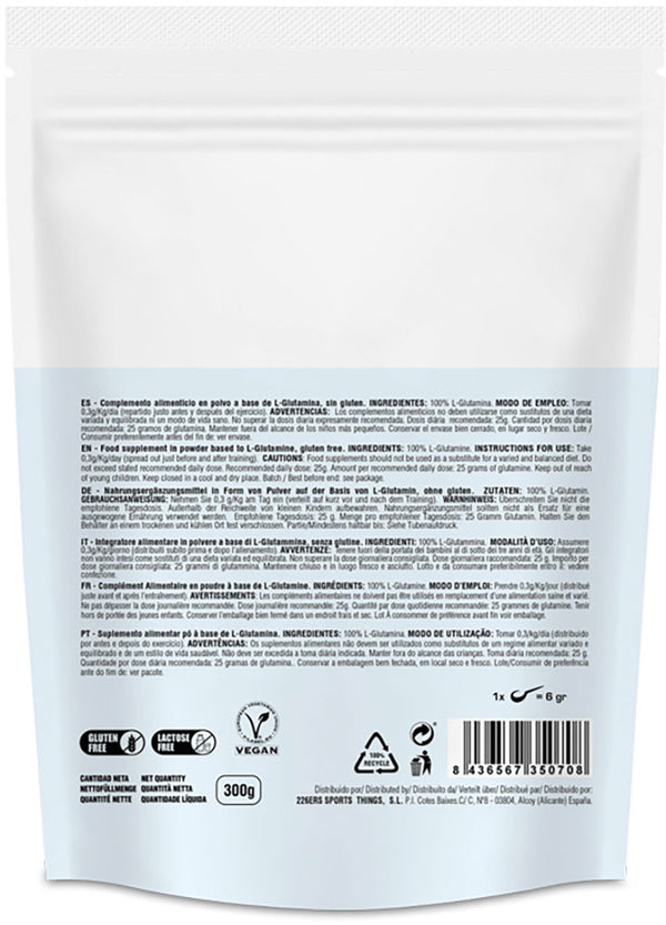 226ers glutamine 300g