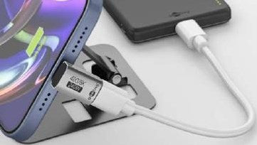 Enzo goobay usb-c adapter | male female | verticaal | kort | 90 graden adapter - 9550433