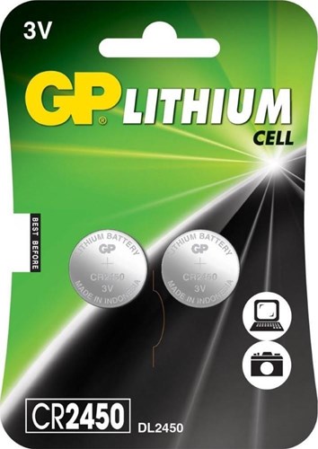 Gp cr2450 lithium 3volt blister 2 - 3212339