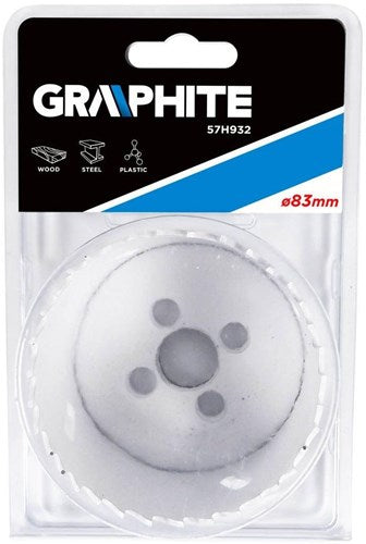 Graphite gatenboor 83 x 38 mm - 6480385