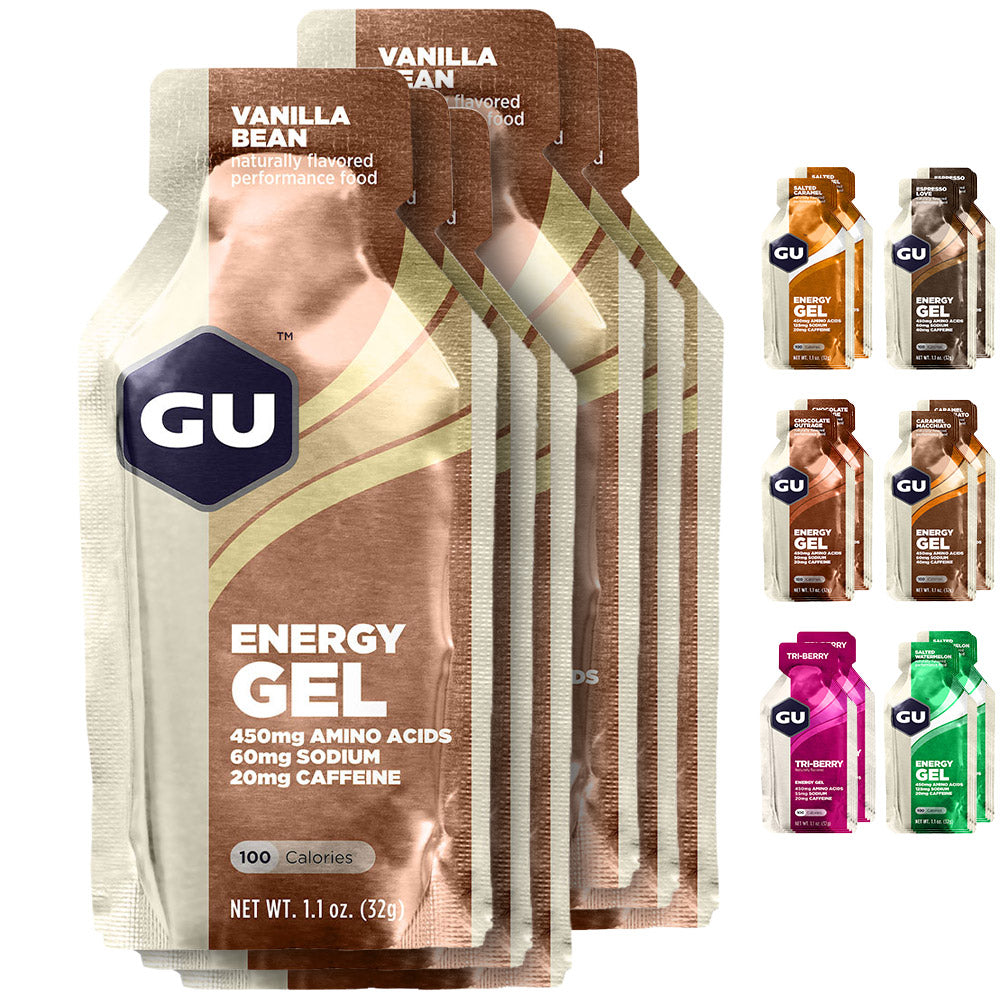Gu energy gel (contains caffeine) 6x32g | tri berry