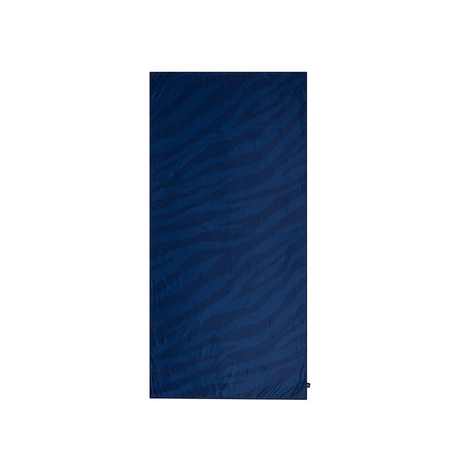 Levendige strepen | blauwe microvezeldoek 180 x 90 cm