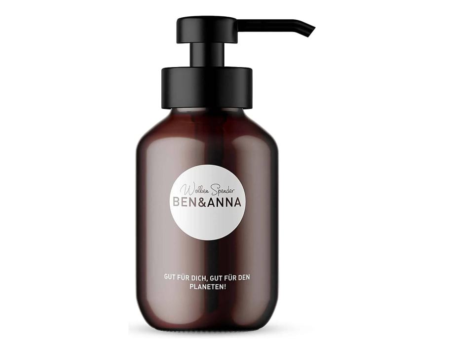 Ben anna zeeppomp schuim - glas - amberkleurig - 200 ml