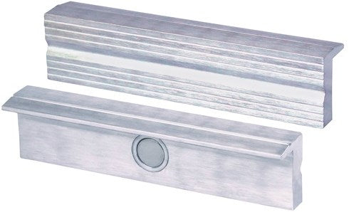 Heuer beschermbek voor bankschroef | voor bekbreedte 140 mm | ribbelprofiel | aluminium | 1 paar - 110140 110140