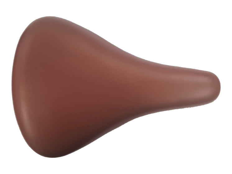 Hi-point zadel voor kinderfiets 12 of 14 inch imitatieleer bruin