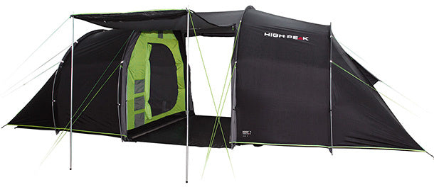 High peak Familietent Tauris 6.0 6-persoons 620 cm donkergrijs