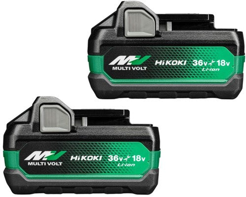 Hikoki 380205 accu set twin pack 2x multi-volt accu 36v 2.5ah 18v 5.0ah - 380205