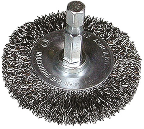 Hikoki accessoires rondborstel 100x0.3 met 1 4 zeskant stift met gegolfd staaldraad - 751321