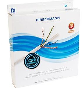 Enzo hirschmann shopconcept utp cat6 20m doos, wit cpr klasse eca - 2401834