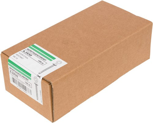 Hoenderdaal fasteners hoenderdaal spaanplaatschroef verzinkt platkop voldraad torx tx15 3.5x25 | 200 stuks - 0206.01.17101
