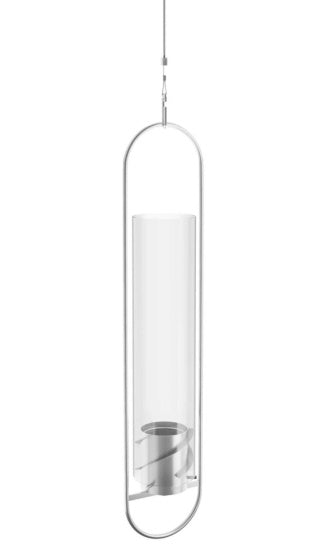 Höfats Spin 120 sfeerlantaarn hangend 150 cm RVS zilver