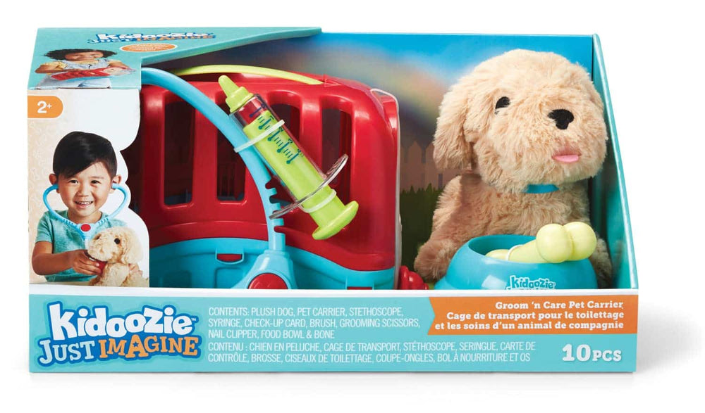 Playgo Kidoozie - Groom n Care hondendraagtas met accessoires.