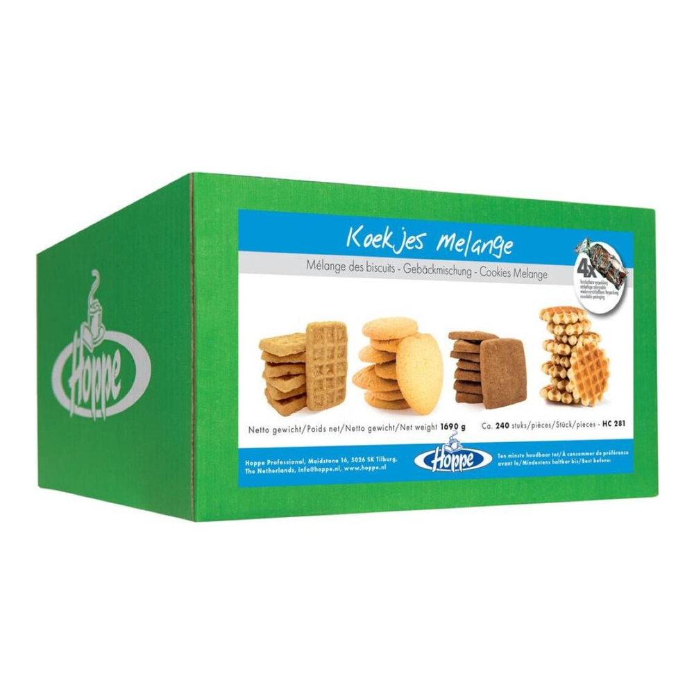 Hoppe koffiekoekjes melange (ca. 178 koekjes)
