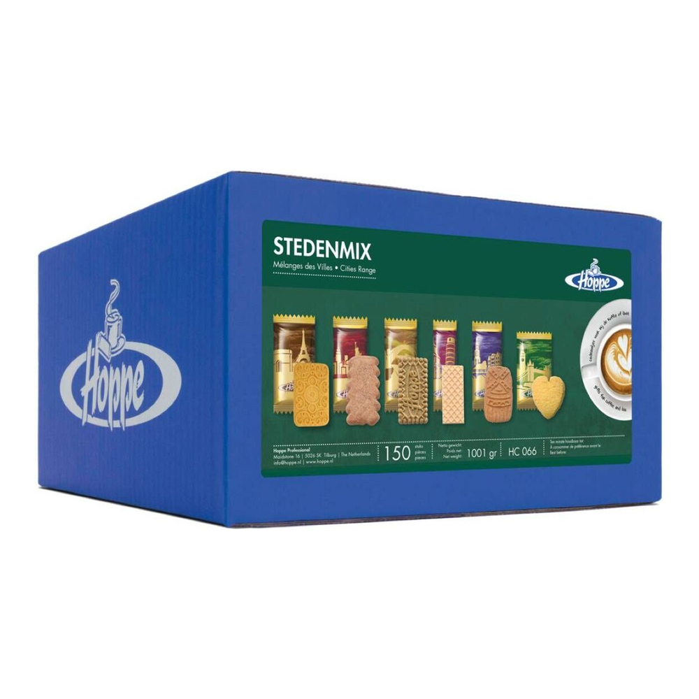Hoppe koffiekoekjes stedenmix (150 stuks)