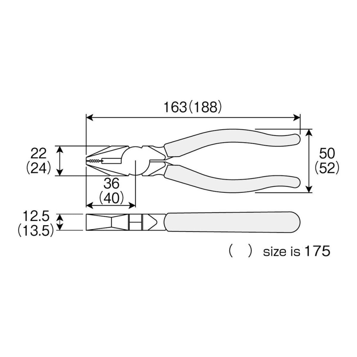 Hozan p-58 combitang l=17,5 hrc62