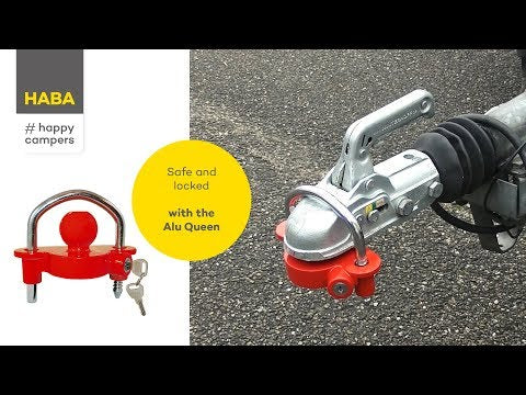 Alu-queen kogelslot met beugel voor caravan en aanhanger