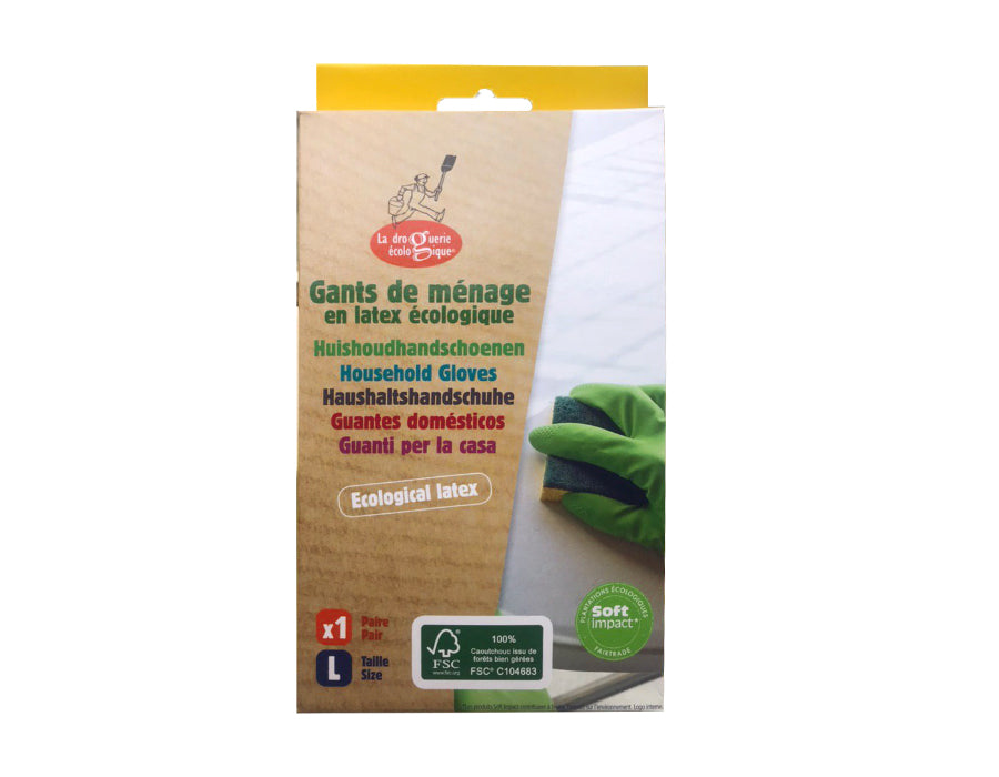 La droguerie écologique huishoudhandschoenen natuurlatex fsc - s
