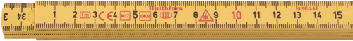 Hultafors duimstok g 59 1m | 6-delig | geel - hu200204