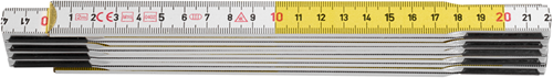 Hultafors duimstok t59 2m wit geel | 10-delig - hu105254