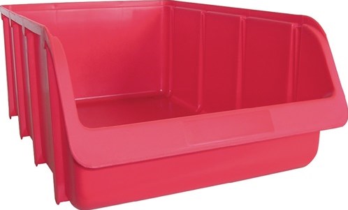 Hünersdorff hunersdorff magazijnbak | l489 422xb312xh184mm | pp rood | stapelbaar | 7 stuks - 675100 675100