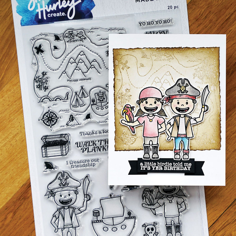 Ranger ink ranger • simon hurley create. fotopolymeer stempel pirate party
