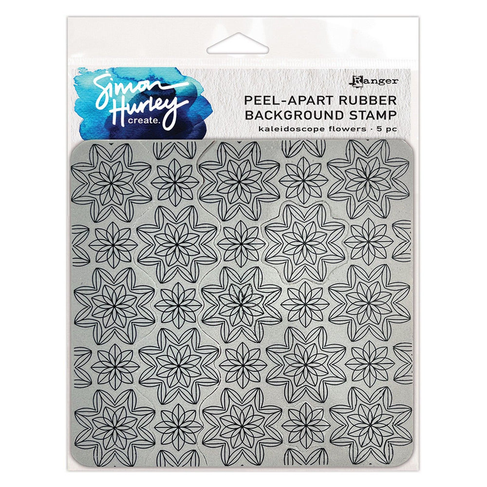 Ranger ink ranger • simon hurley create. background stamp kaleidoscope flowers