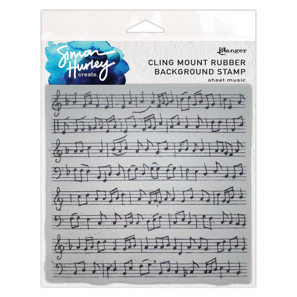 Ranger ink ranger • simon hurley create. background stamps sheet music 15,2x15,2cm