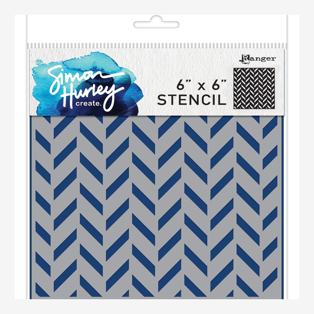 Ranger ink ranger • simon hurley create stencil flip flop chevron