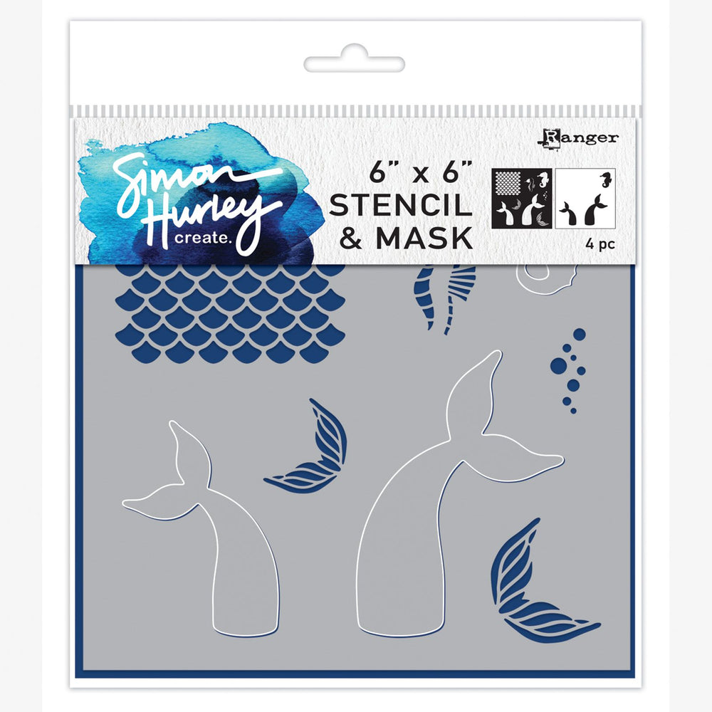 Ranger ink ranger • simon hurley create. stencil mermaid maker