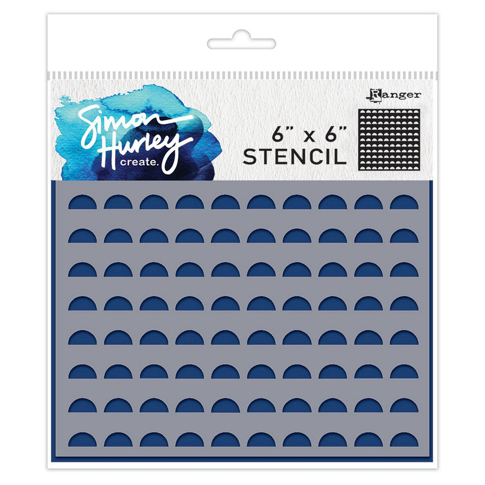 Ranger ink ranger • simon hurley create. stencil flip flop circles