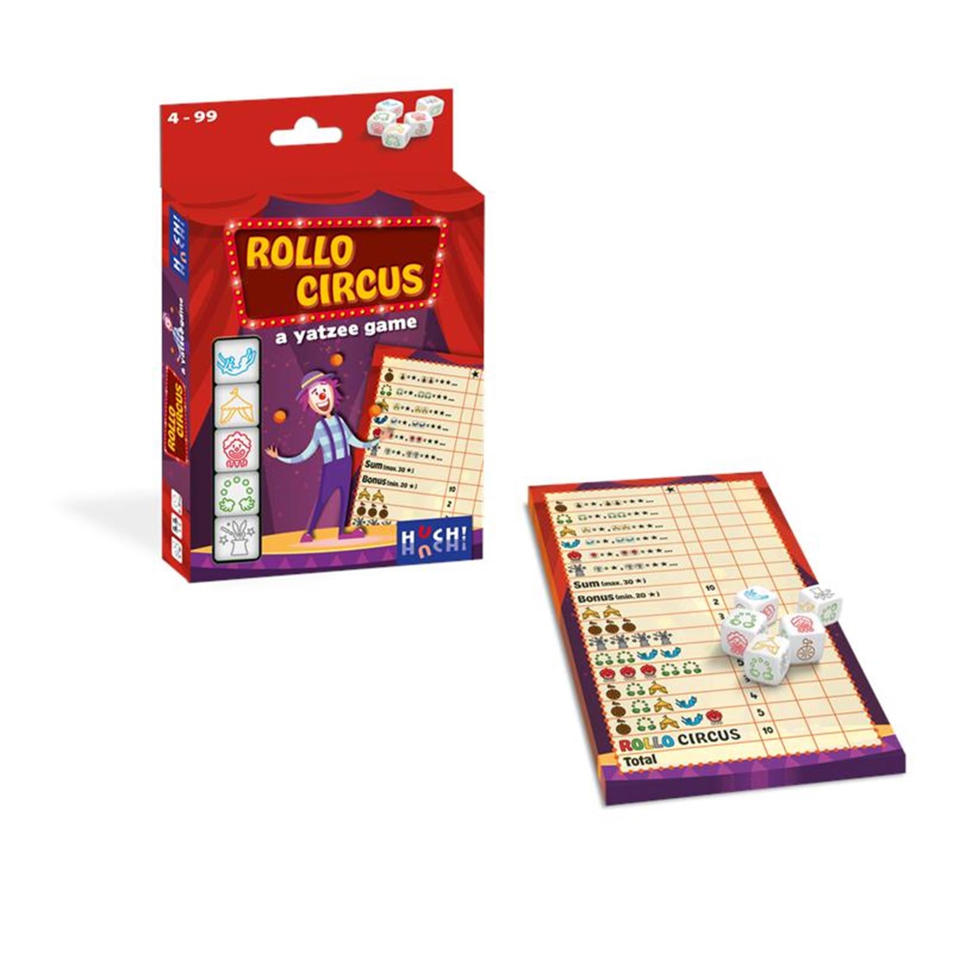 Asmodee Rollo Yatzee Circus Dobbelspel
