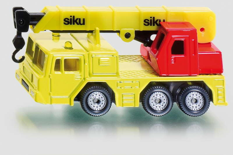 Siku 1326 hydraulische takelwagen 76x28x37mm geel rood
