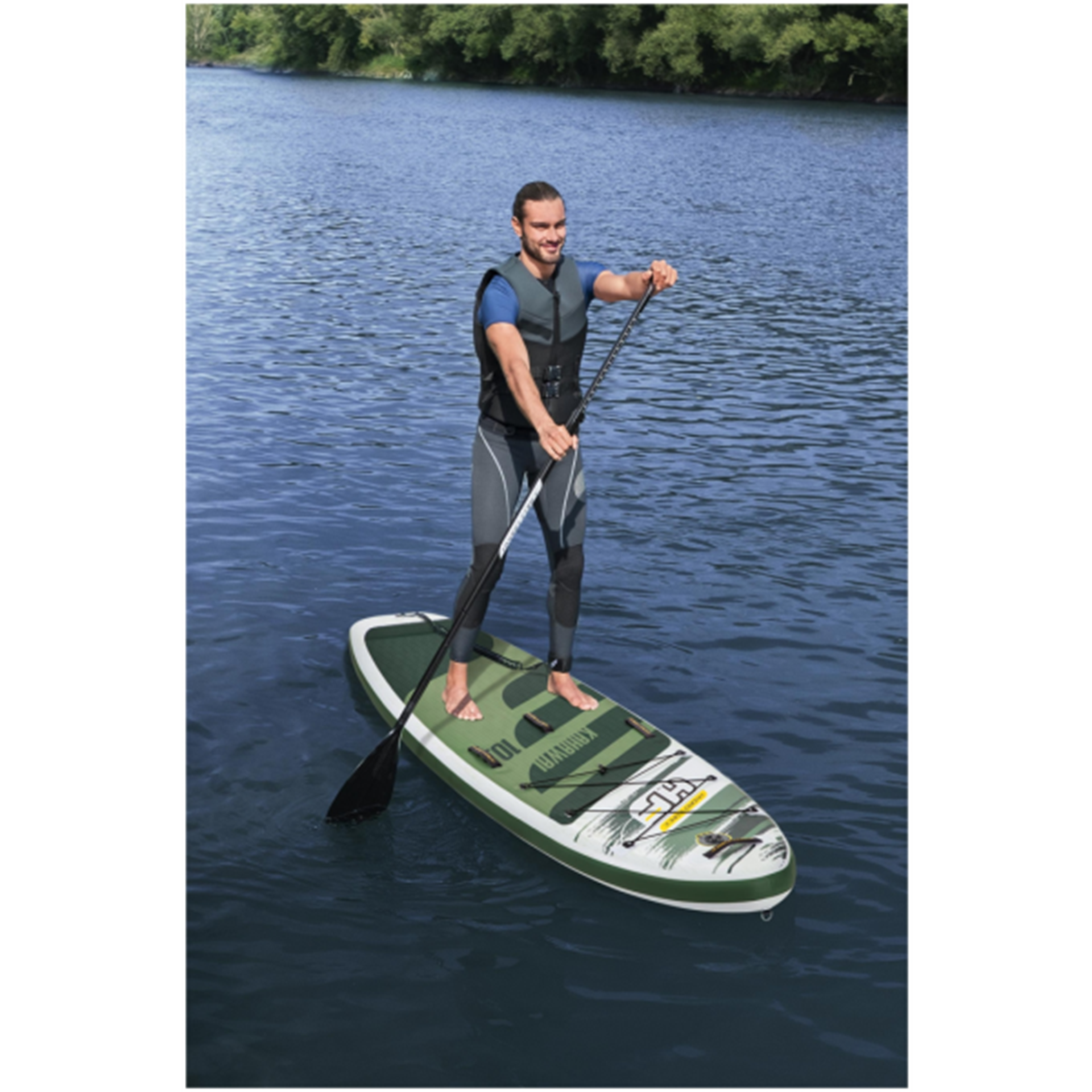 Bestway hydro-force kahawai sup peddelboard 310x86x15cm set incl peddel