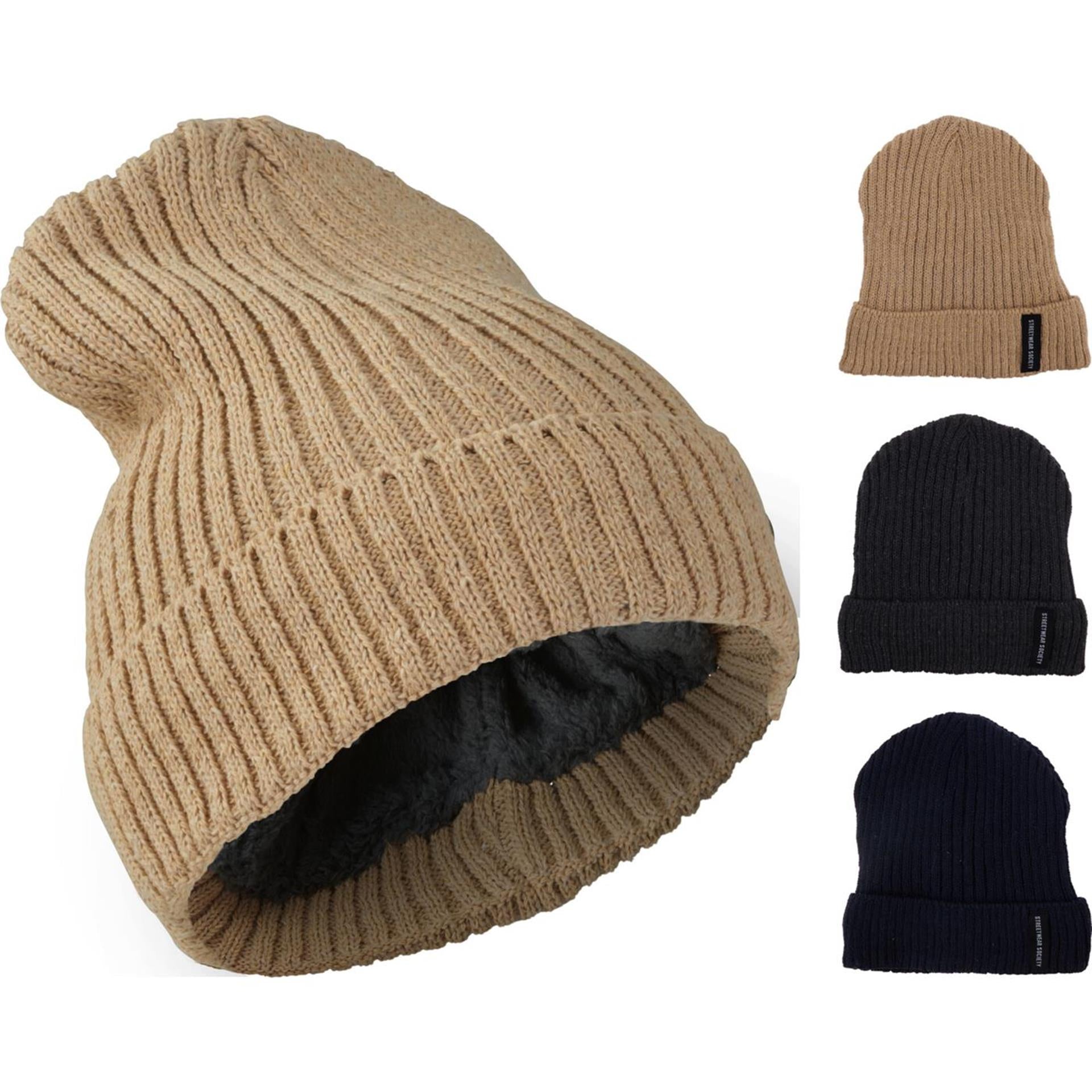 Wintermuts heren met fleece voering one size