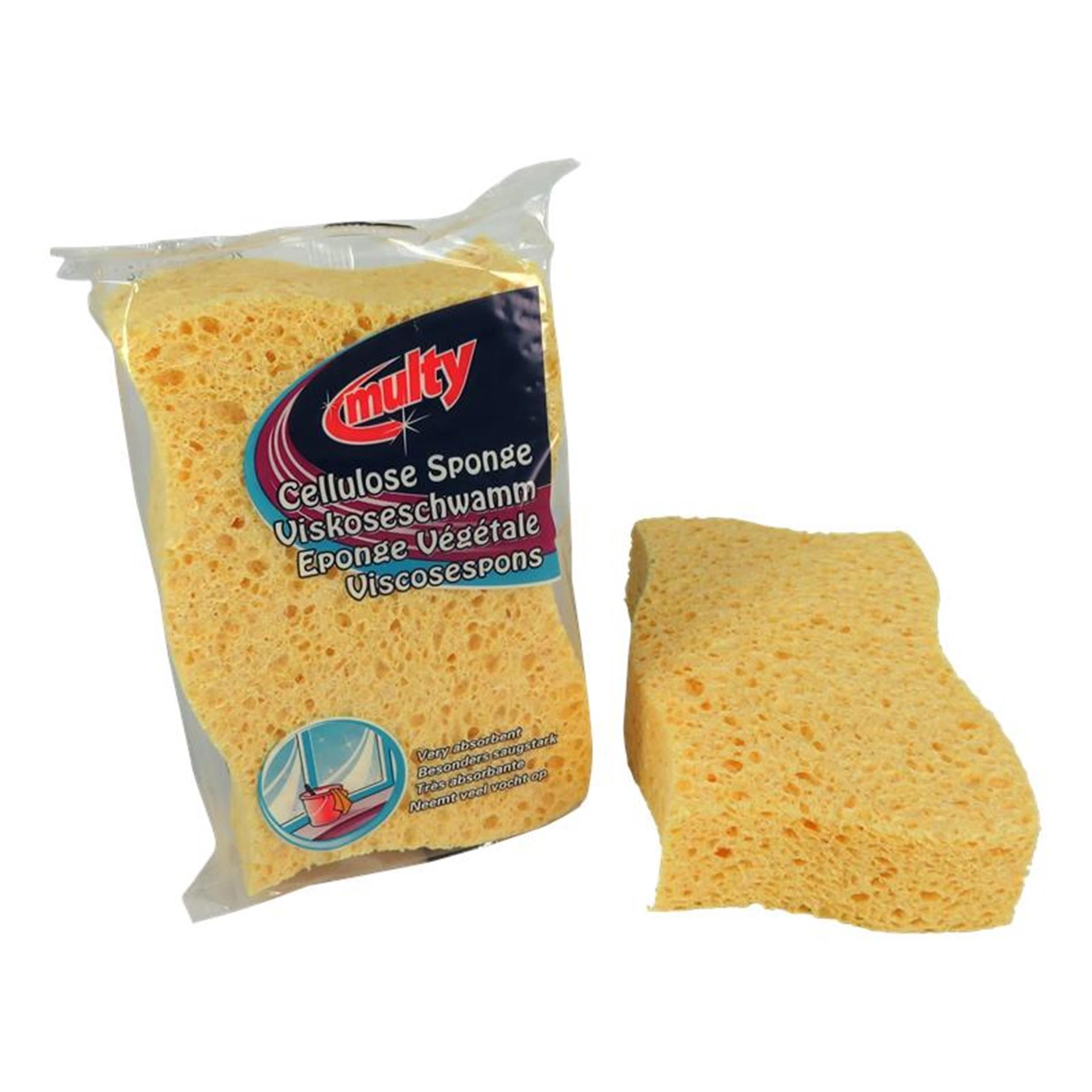 Multy viscose huishoudspons 13x10x4cm