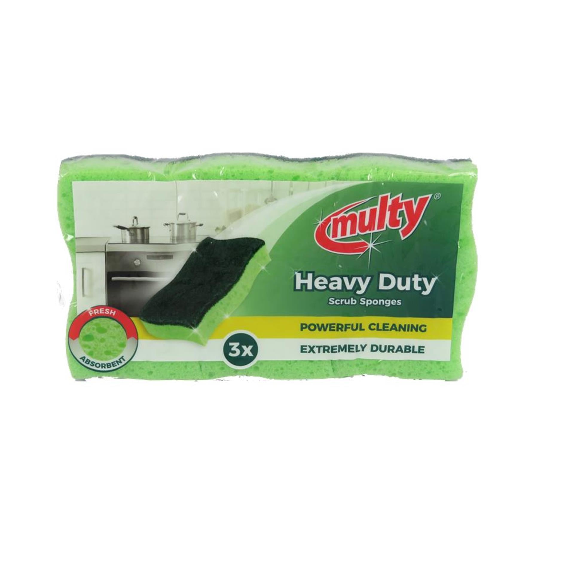 Multy heavy duty schuursponsen 3-pack
