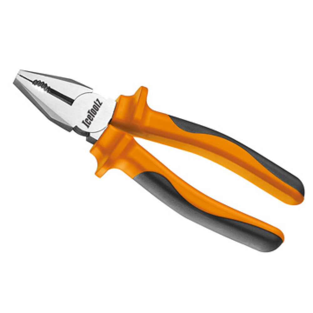 Icetoolz 28c2 combinatietang comfortgrip 18cm oranje
