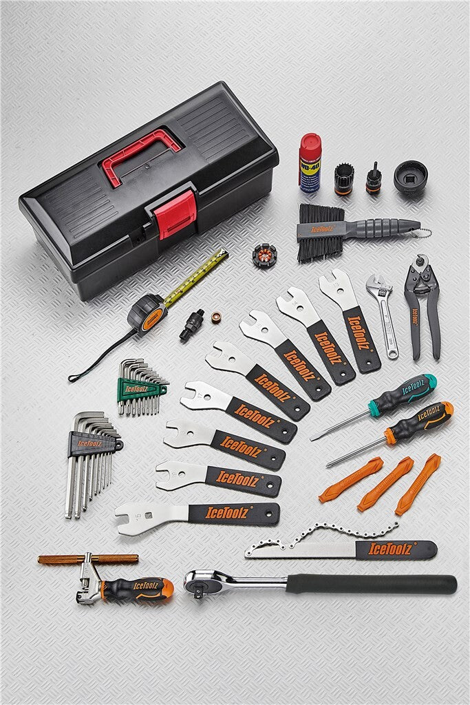 Boîte à outils Advance IceToolz 85A5 pour le mécanicien de vélo avancé