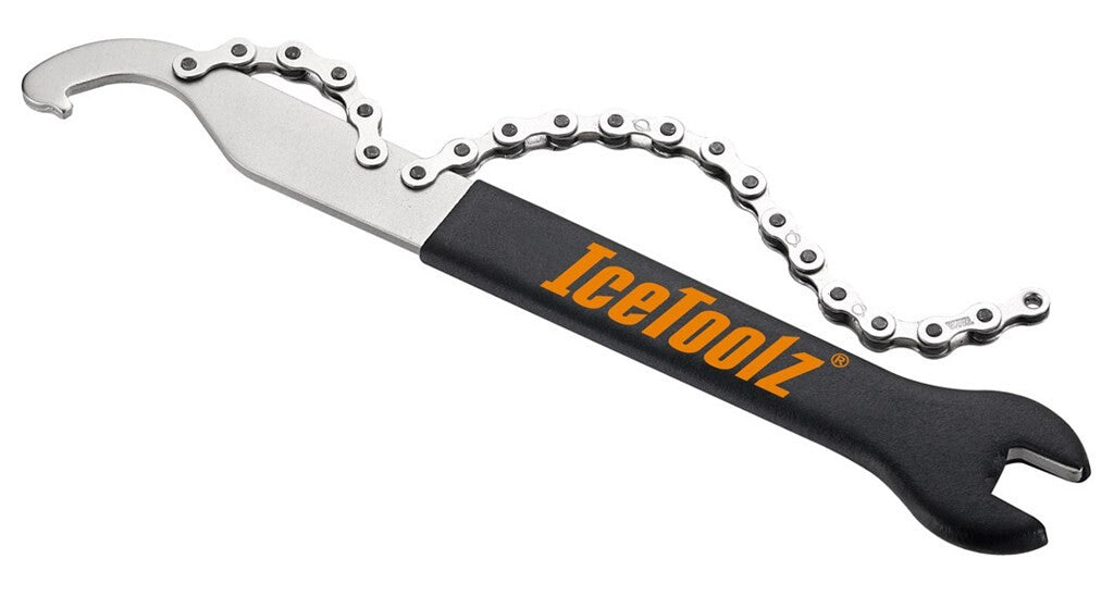 Outil multi-vitesses IceToolz 24034S4 avec clé à pédale, crochet et extracteur de roue libre 1 2x3 32