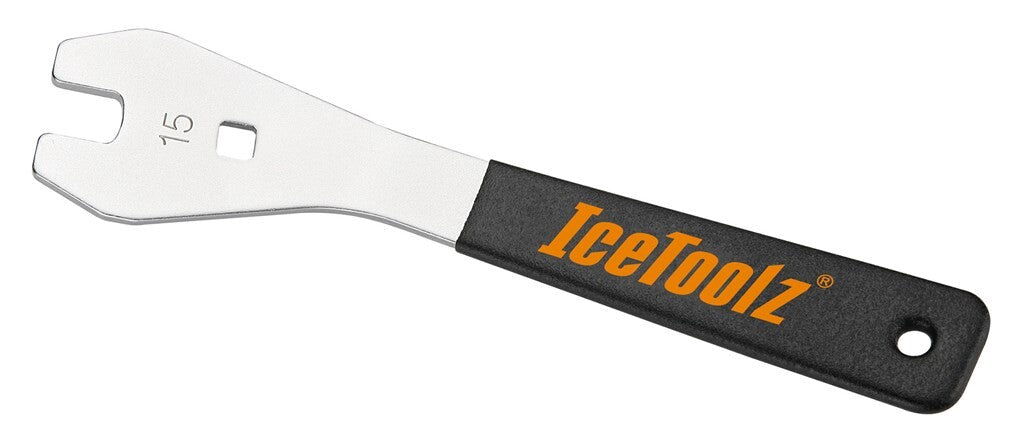 Icetoolz pedaalsleutel 15mm met handvat, l=290mm, 33f5