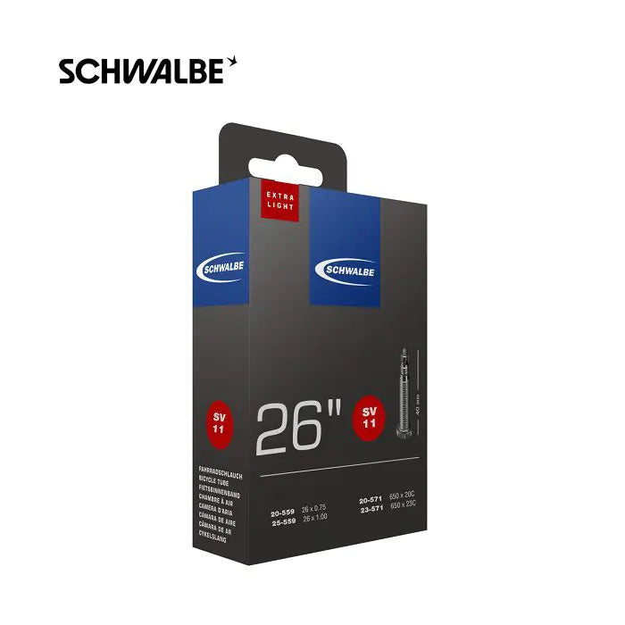 Schwalbe Binnenband SV11 Extra Light 26 20 25-559 571mm 40mm ventiel