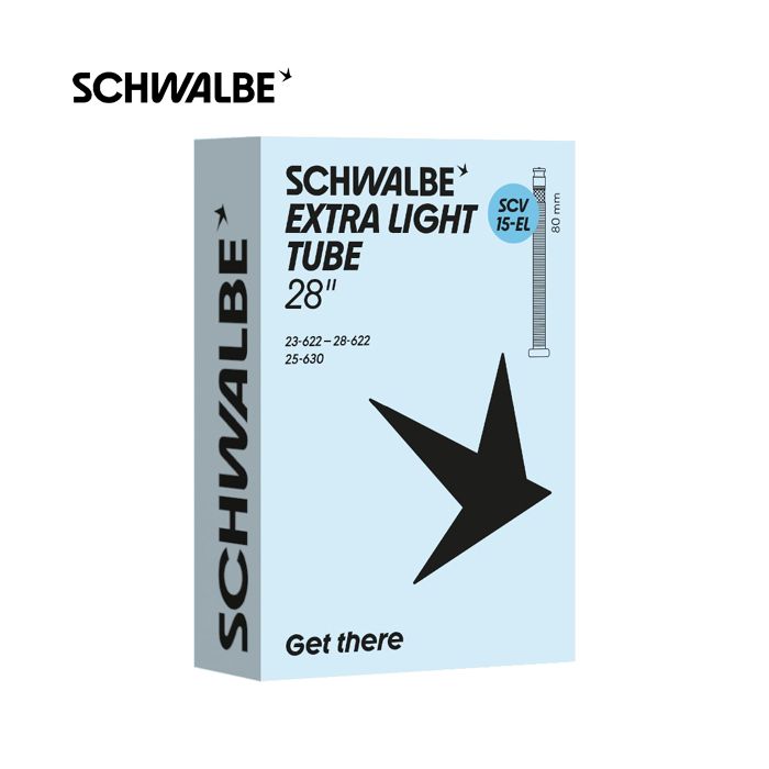 Schwalbe binnenband scv15-el 23 28-622 630 80mm zwart