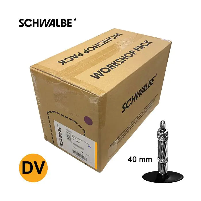 Schwalbe inner tube nr. 17 28 (dv40mm) workshop packaging 50 pieces