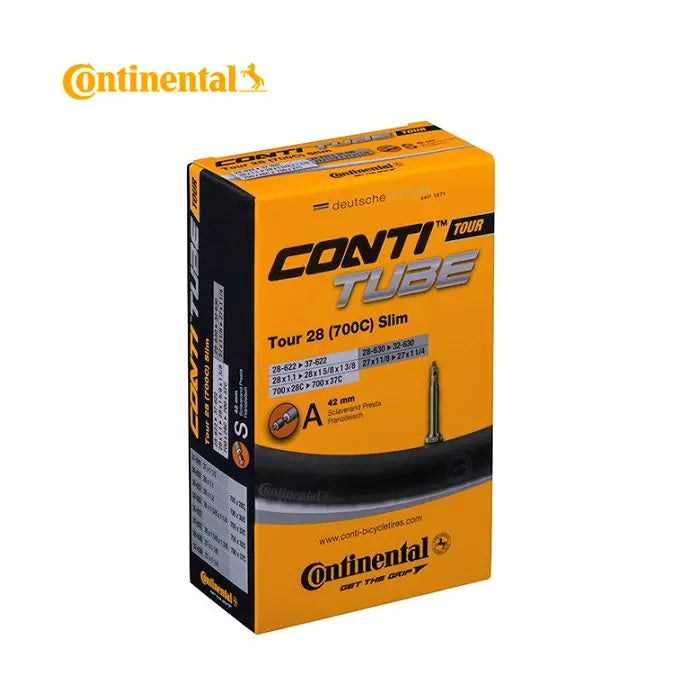 Continental - chambre à air tour 28 slim 28-609 37-642 sv 42mm presta