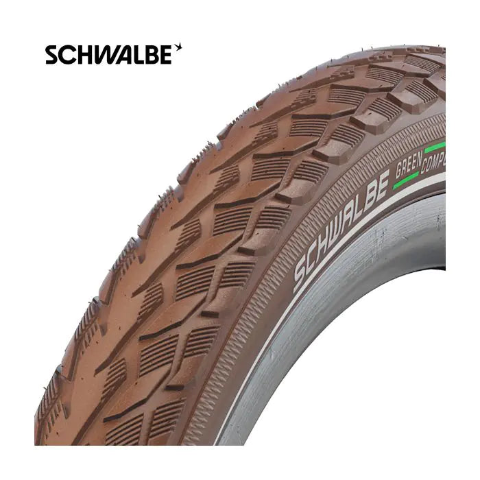 Schwalbe buitenband 28x1 5 8x1 3 8 (37-622) deltacruiser bruin reflex