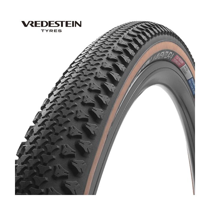 Vredestein - aventura tlr 700x38c zwart bruin