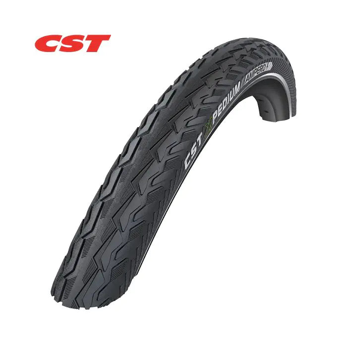 Pneu : CST Xpedium Ampero (2mm anti-crevaison) Couleur : Noir avec reflet Taille : 28x1.50, ETRTO 40-622